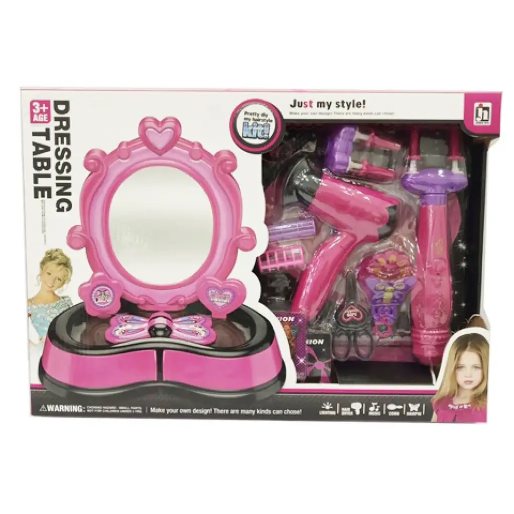Pink szépség szett kiegészítőkkel, fénnyel és hanggal kép 1