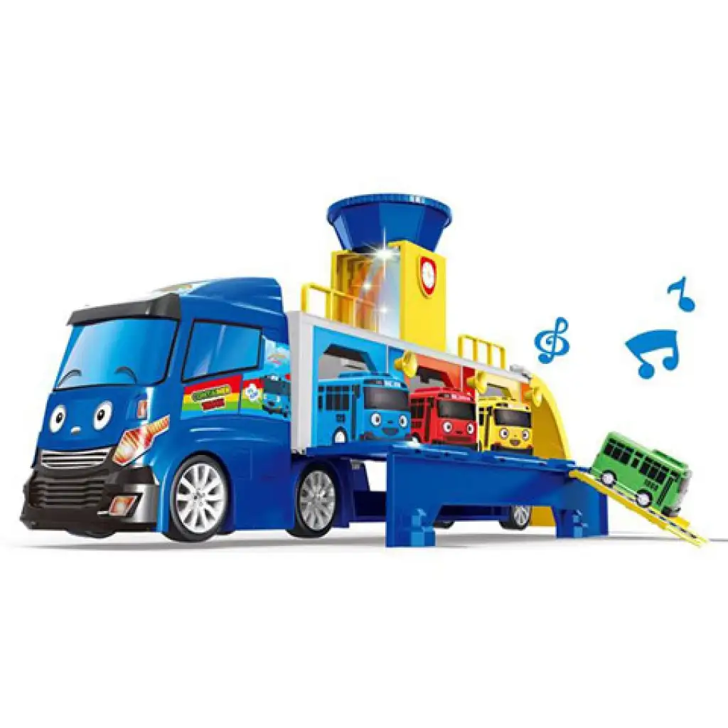Autószállító busz játékszett hanggal kép 2