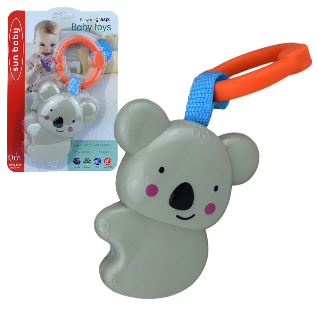 Sun Baby: Vidám koala BPA mentes bébi csörgő kép 1