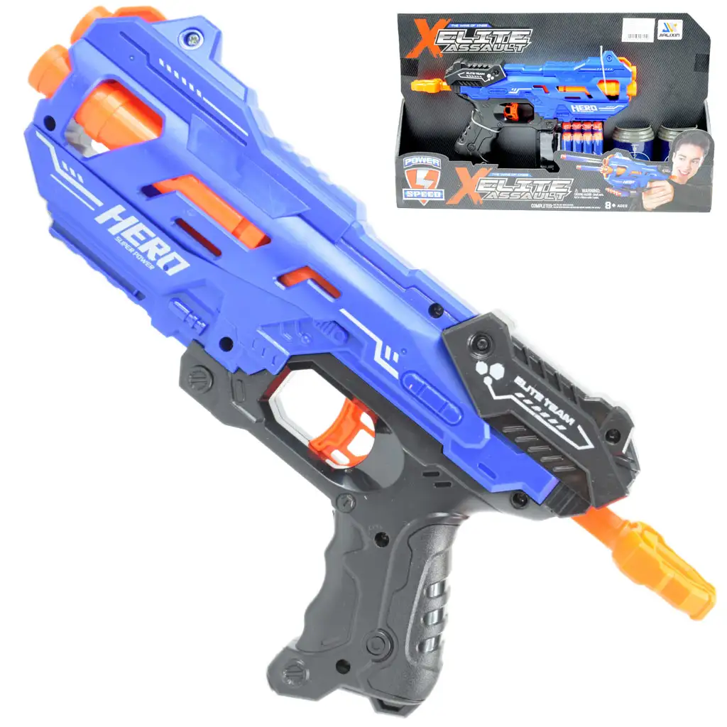 Elite Assault: Szivacslövő fegyver szett töltényekkel 29x15cm kép 1