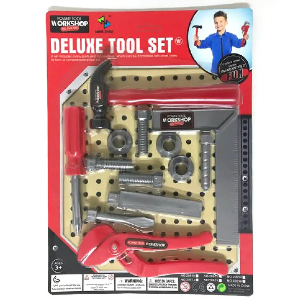 Workshop Deluxe barkács szerszámok játékszett kép 1