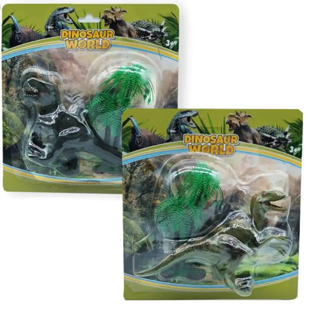 Dino World: T-rex vagy Raptor figura fával kép 1