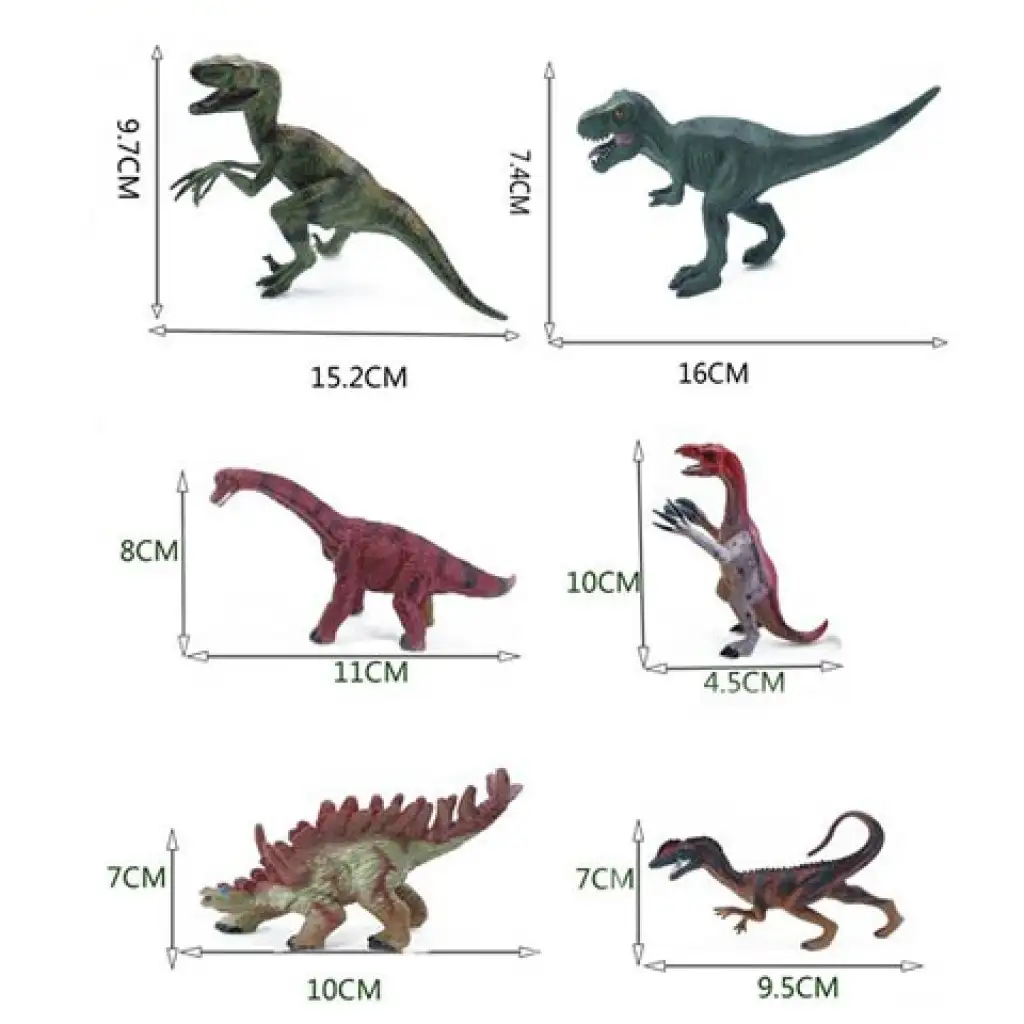 Dino World: 6db-os dinoszaurusz szett kép 2