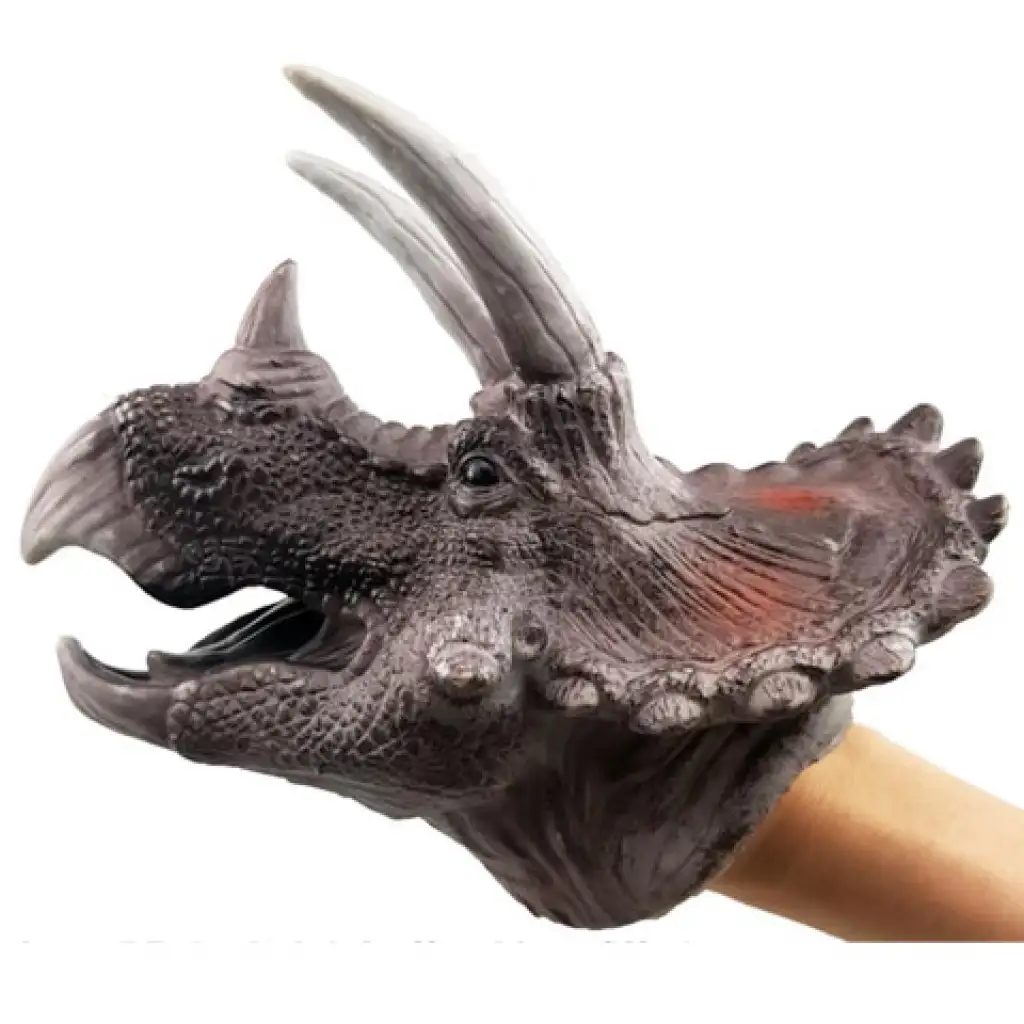Triceratops dinoszaurusz kézbáb kép 1