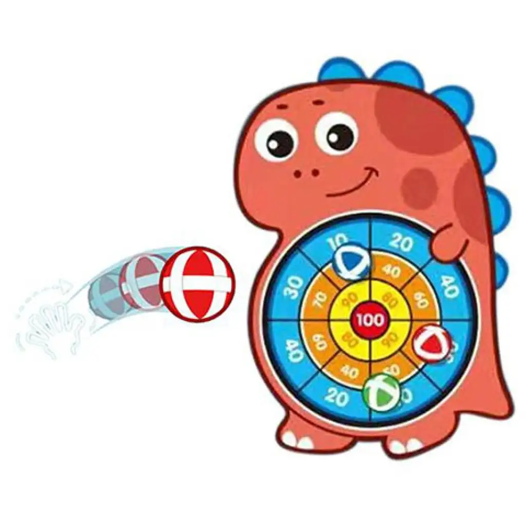 Dinoszauruszos tépőzáras célbadobó játék kép 1