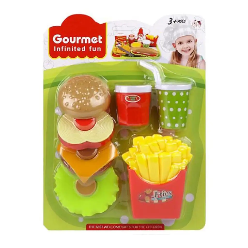 Gourmet hamburgeres étel szett kép 1