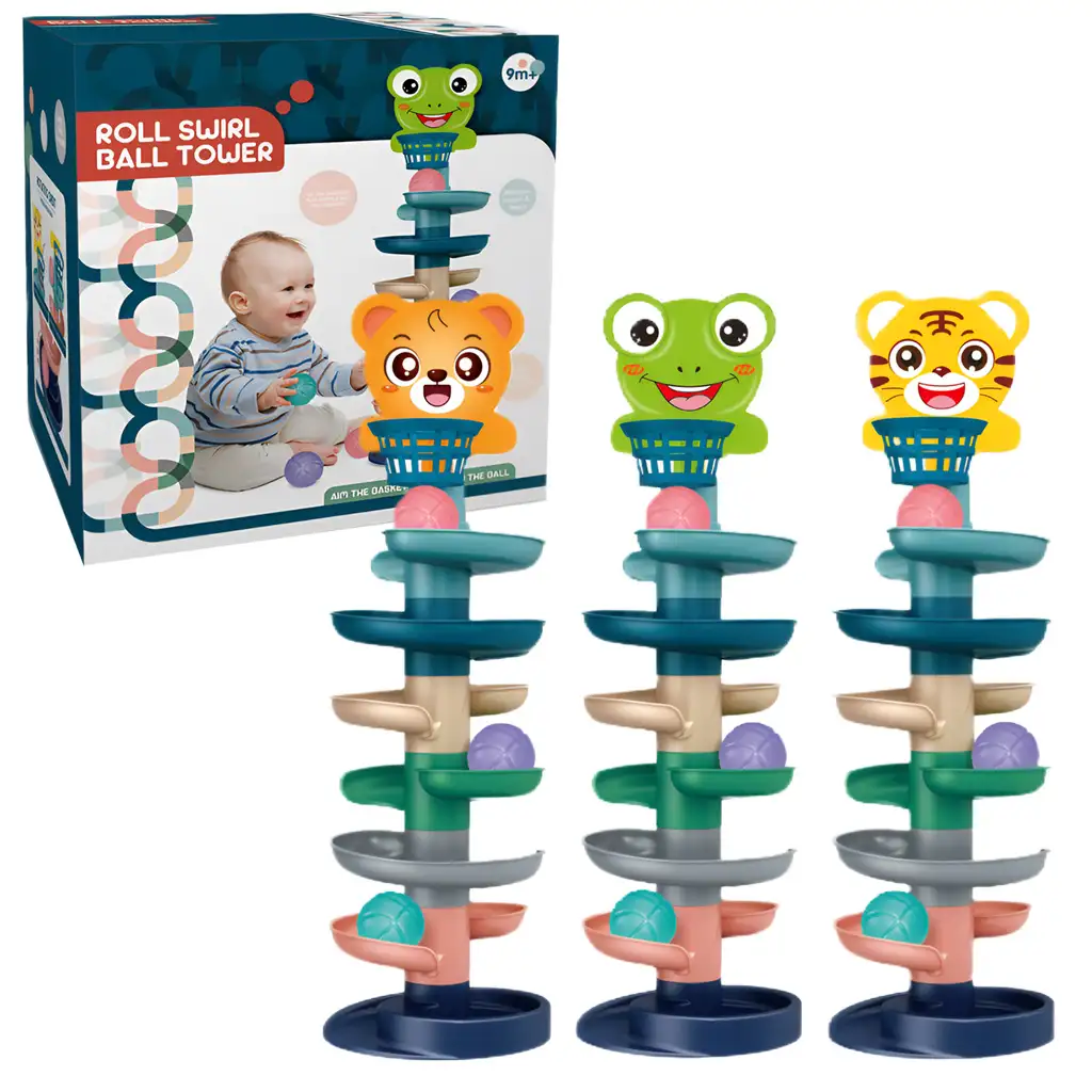 Ball Tower: Vidám állatos golyópálya többféle változatban 73x22cm 1db kép 1