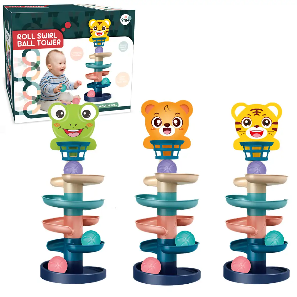 Ball Tower: Vidám állatos golyópálya többféle változatban 68x22cm 1db kép 1