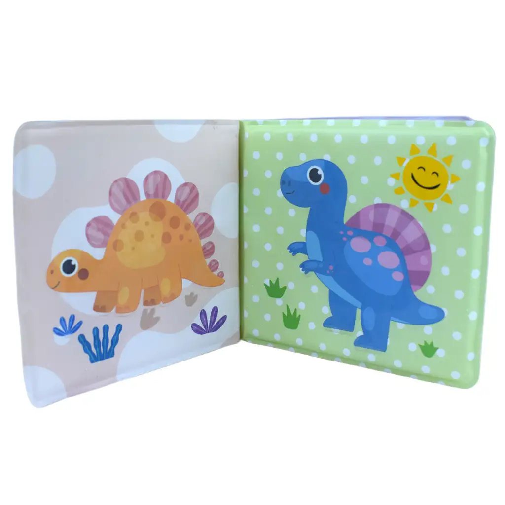 Baby Book: Dinoszauruszok puha pancsoló könyv 14x13cm kép 5