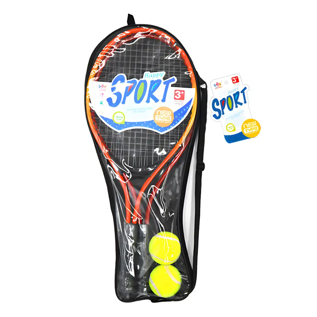 Teniszütő szett 2 db labdával táskában 52cm kép 1