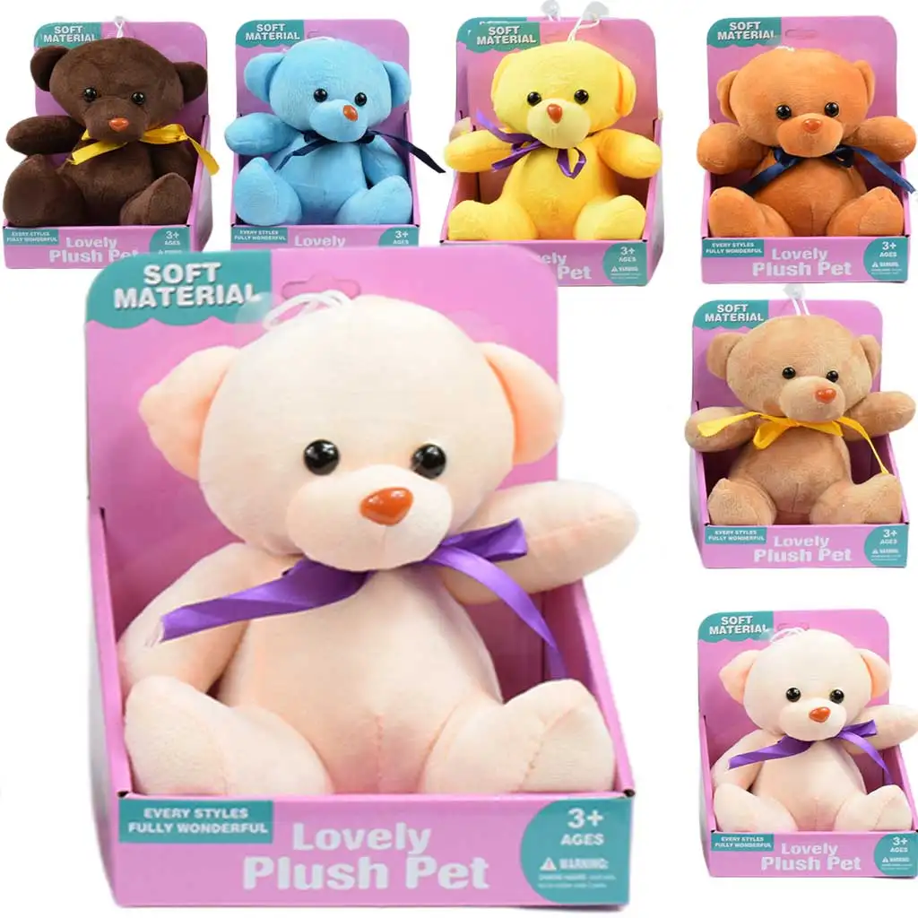 Lovely pihe-puha plüss mackó tapadó koronggal többféle színben 16cm 1db kép 1