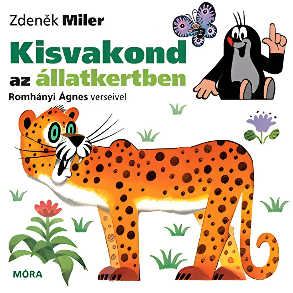 Móra: Zdeněk Miler és Romhányi Ágnes - Kisvakond az állatkertben mondókás könyv kép 1