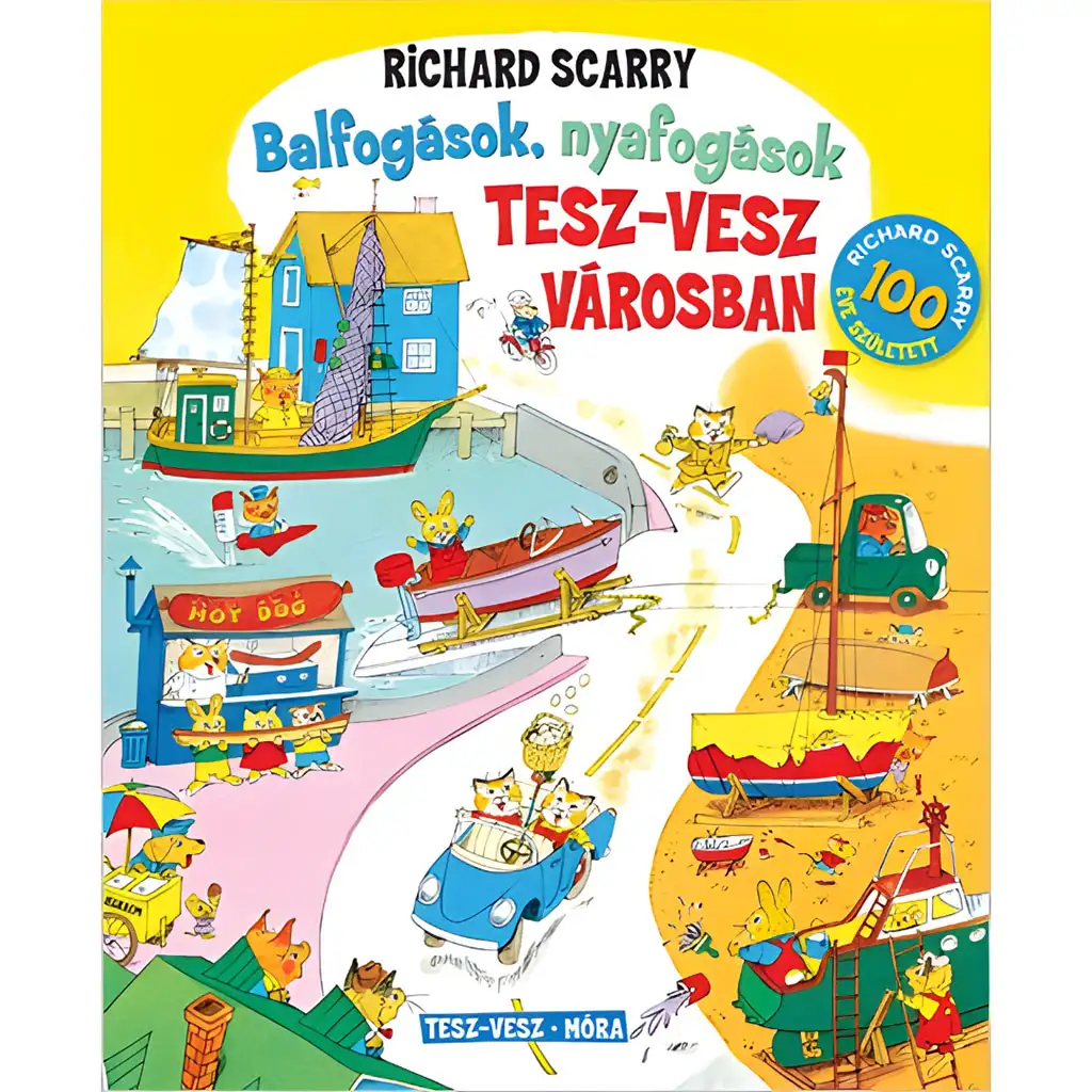 Móra: Richard Scarry - Balfogások, nyafogások Tesz-Vesz városban kép 1
