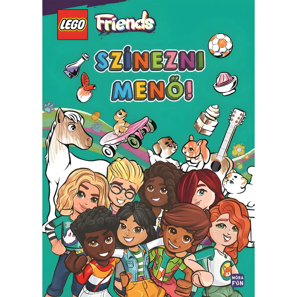 Móra: LEGO® Friends - Színezni menő színező füzet kép 1