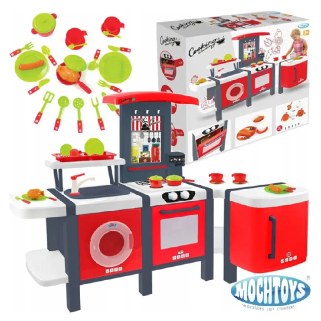 Mochtoys: Cooking Studio XXL játékkonyha 28db kiegészítővel 141x68x101cm kép 1
