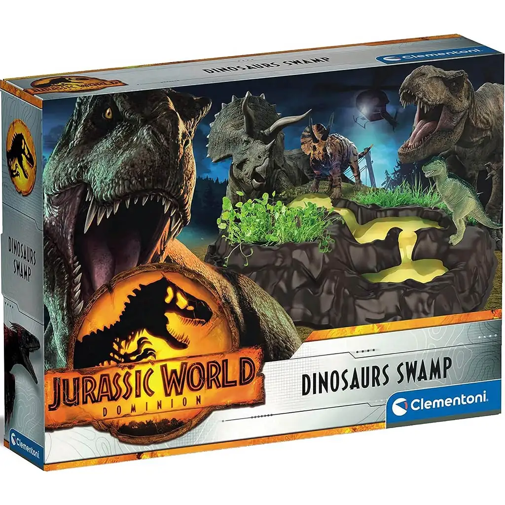 Jurassic World 3: Mocsári dinoszauruszok játékszett - Clementoni kép 1