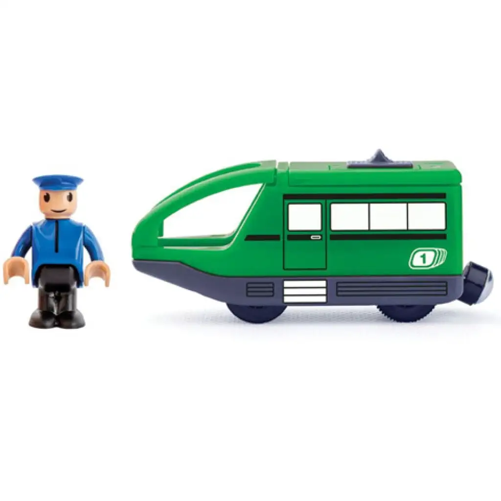 Modern zöld elektromos mozdony - Woodyland kép 1