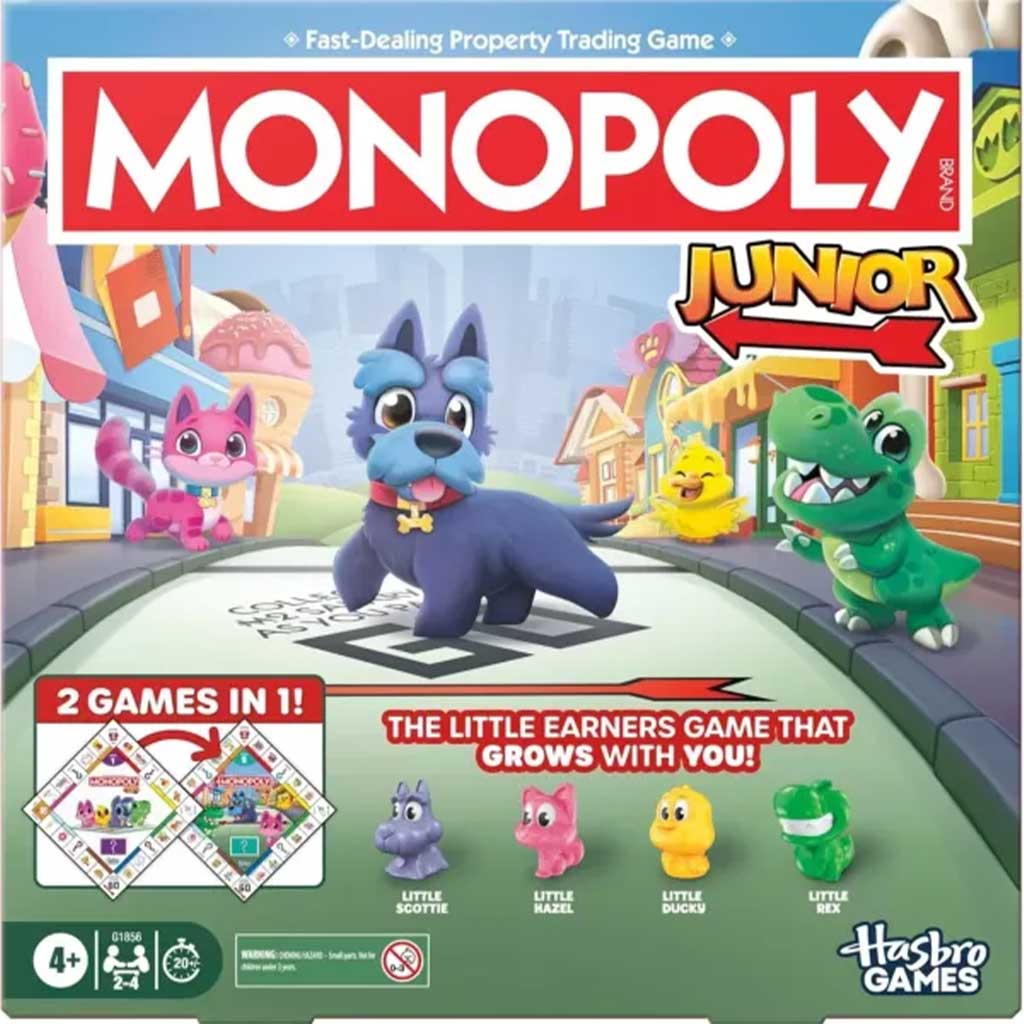 Monopoly Junior állatfigurás társasjáték - Hasbro kép 1