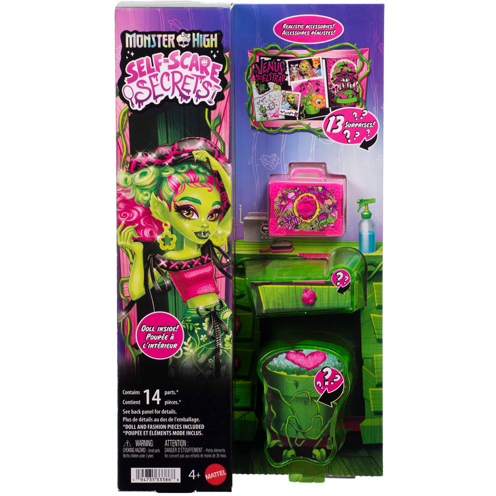 Monster High Rémségápolás Venus McFlytrap baba kiegészítőkkel - Mattel kép 1