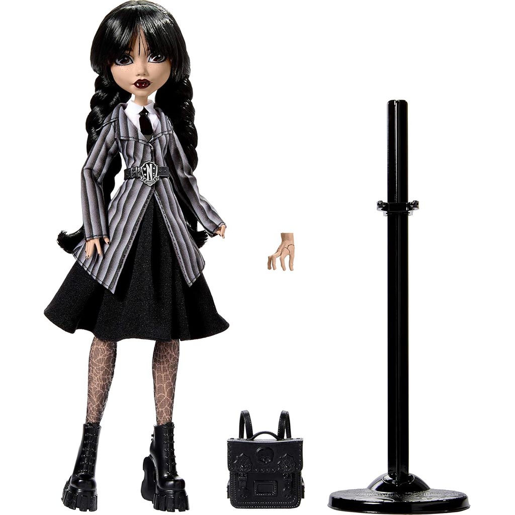 Monster High X Wednesday: Wednesday Addams baba - Mattel kép 2