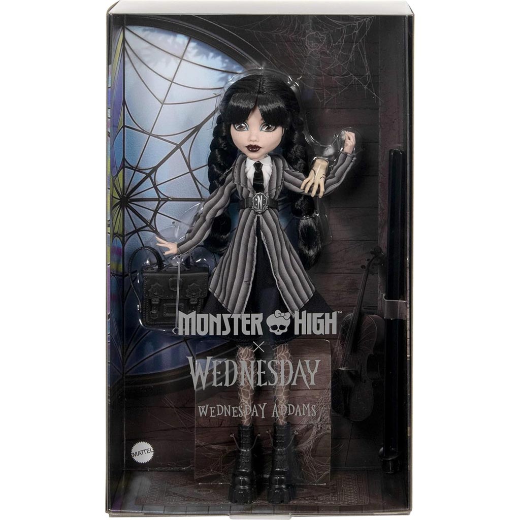 Monster High X Wednesday: Wednesday Addams baba - Mattel kép 1