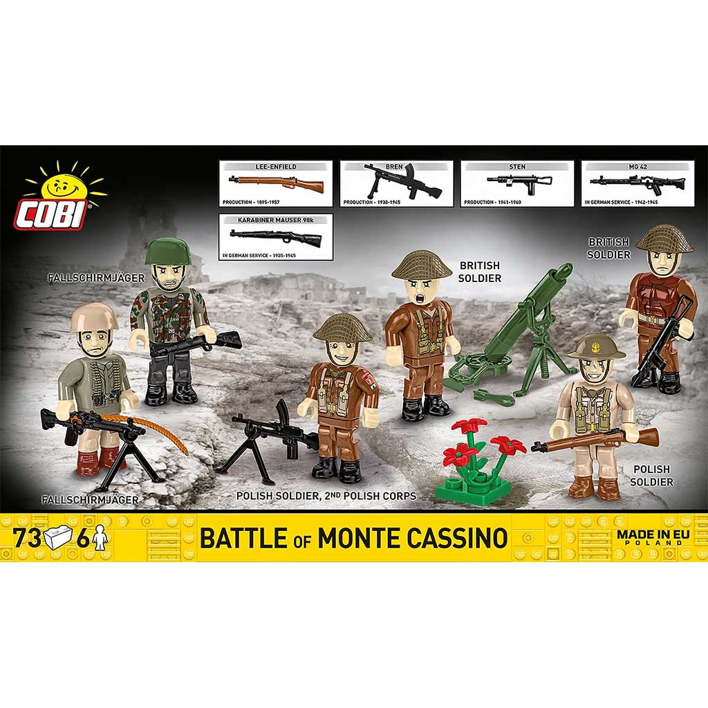 COBI: WWII Monte Cassinói csata figura szett (2063) kép 2
