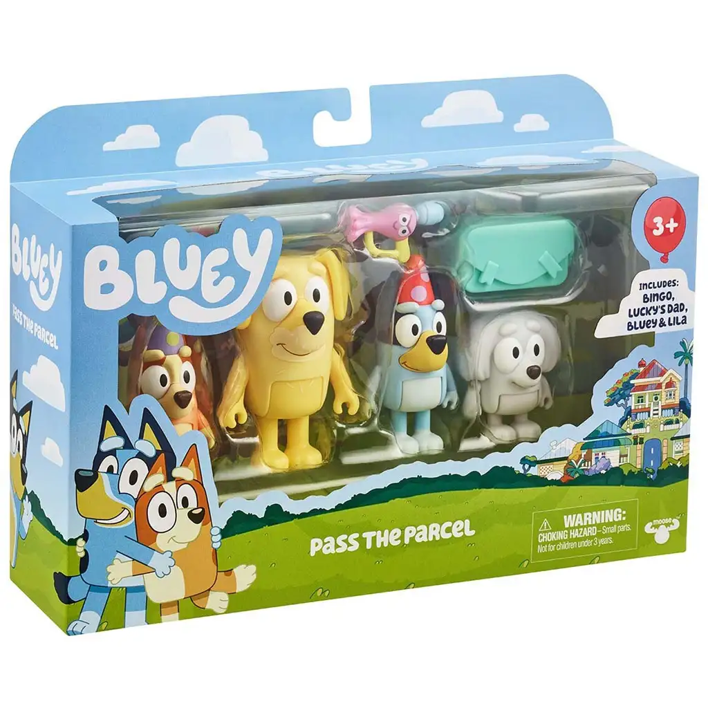 Bluey: Add tovább a csomagot 4db-os játékfigura szett kép 1