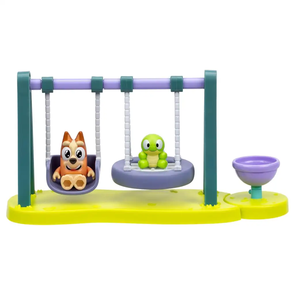 Bluey: Játszótér játékszett Bingó és Teknős figurával kép 2