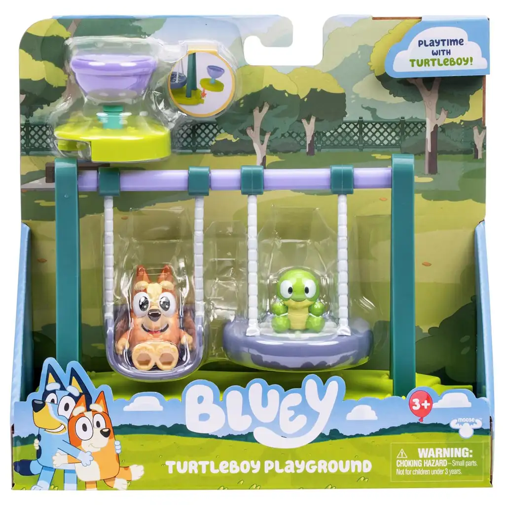 Bluey: Játszótér játékszett Bingó és Teknős figurával kép 1