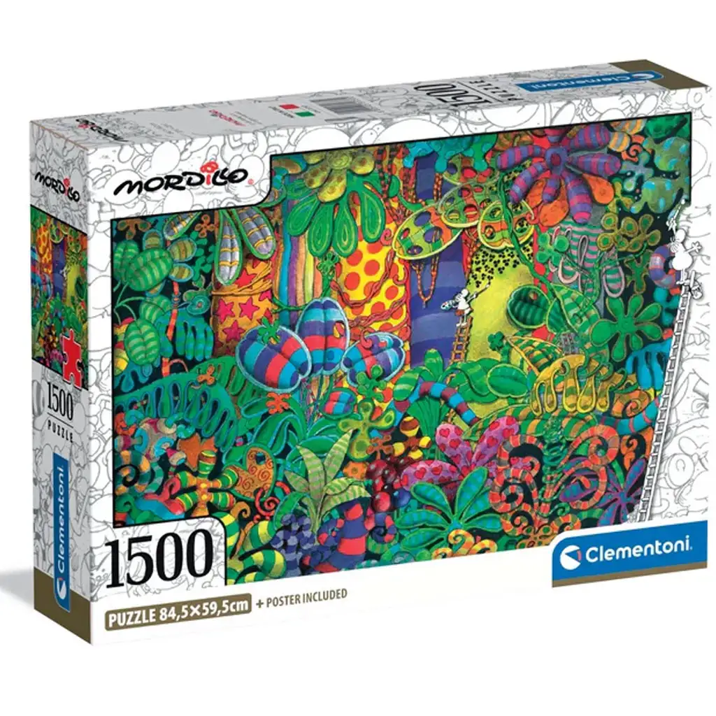 Mordillo A festő 1500db-os compact puzzle - Clementoni kép 1