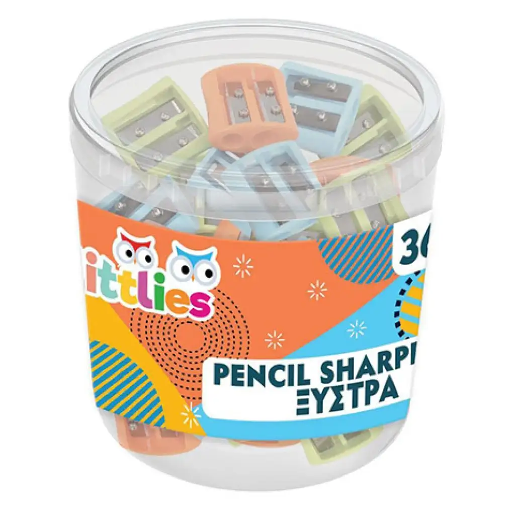 The Littlies: Műanyag 2 lyukú hegyező többféle változatban kép 1
