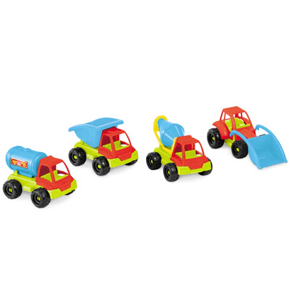 Műanyag építőipari teherautó 25cm-es többféle 1db - Mondo Toys kép 2