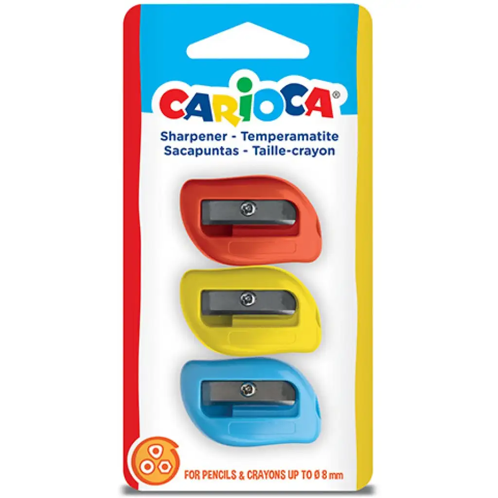 Műanyag hegyező 3db-os szett - Carioca kép 1