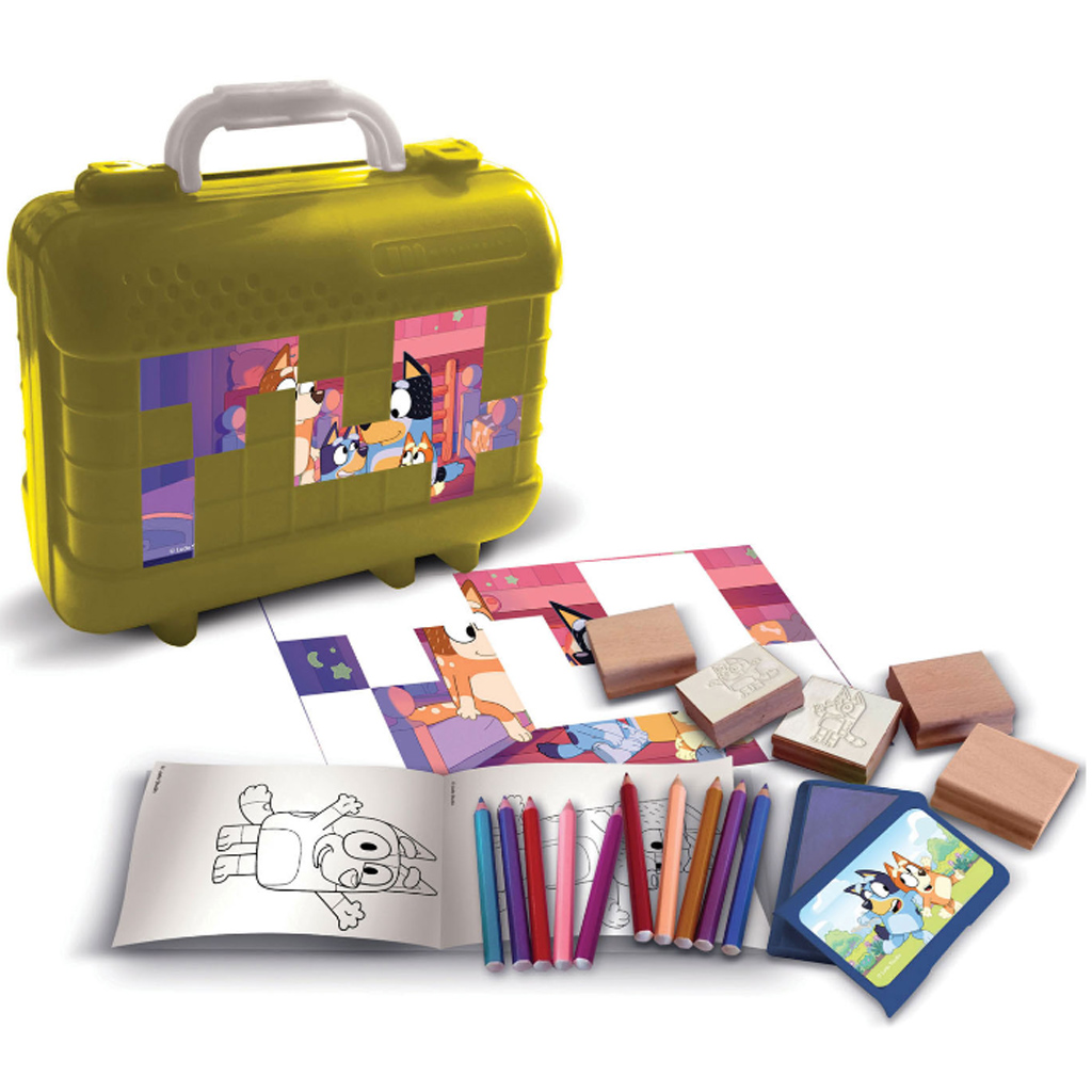 Bluey kreatív nyomdaszett bőröndben - Multiprint kép 2