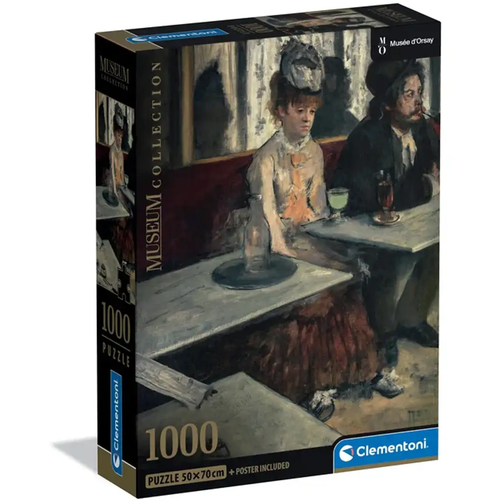 Museum Collection: Edgar Degas - Egy kávézóban 1000 db-os puzzle poszterrel - Clementoni kép 1