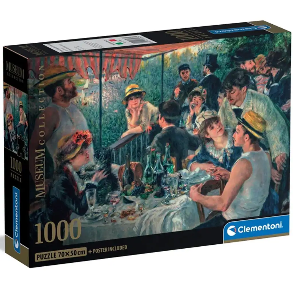 Museum Collection: Renoir - A csónakos társaság ebédje HQC 1000db-os puzzle poszterrel - Clementoni kép 1