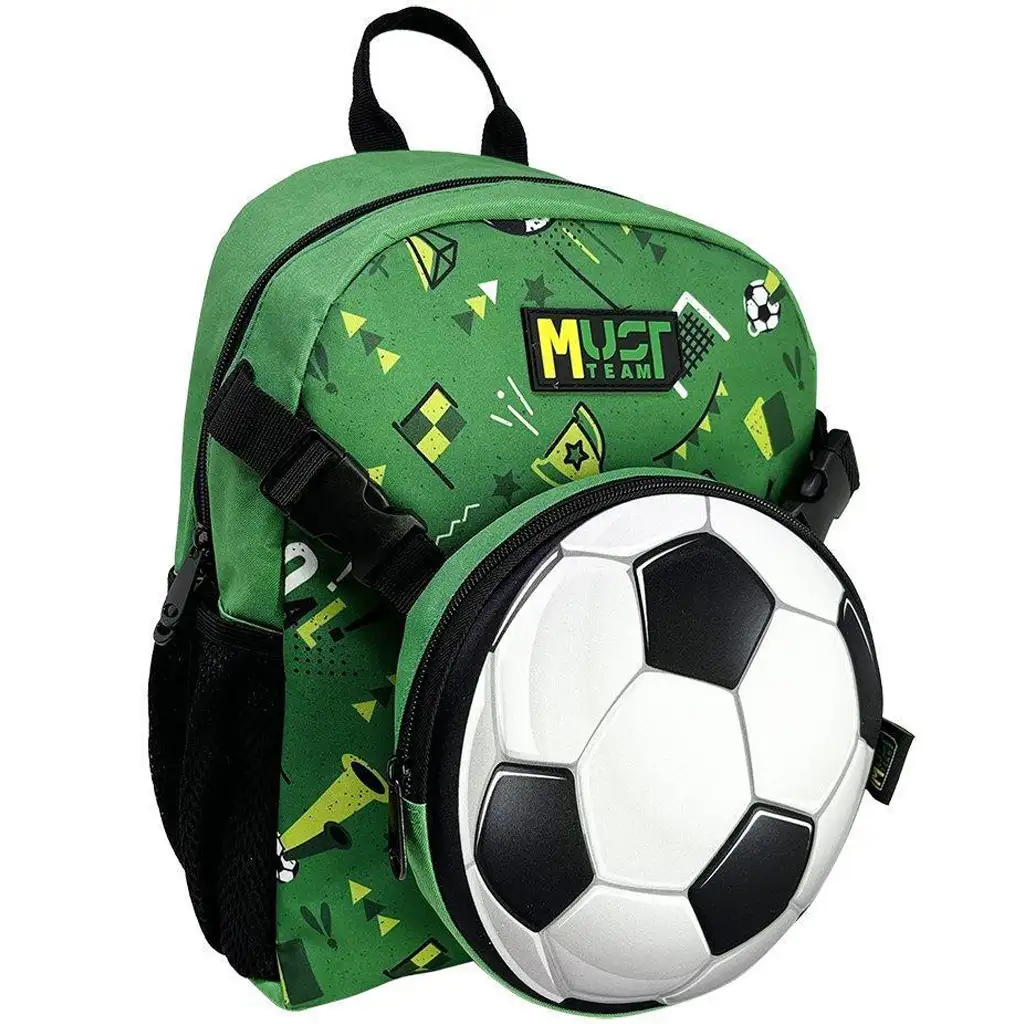 Luna: Must Team focis 1 rekeszes ovis hátizsák levehető övtáskával 28x14x33cm kép 1