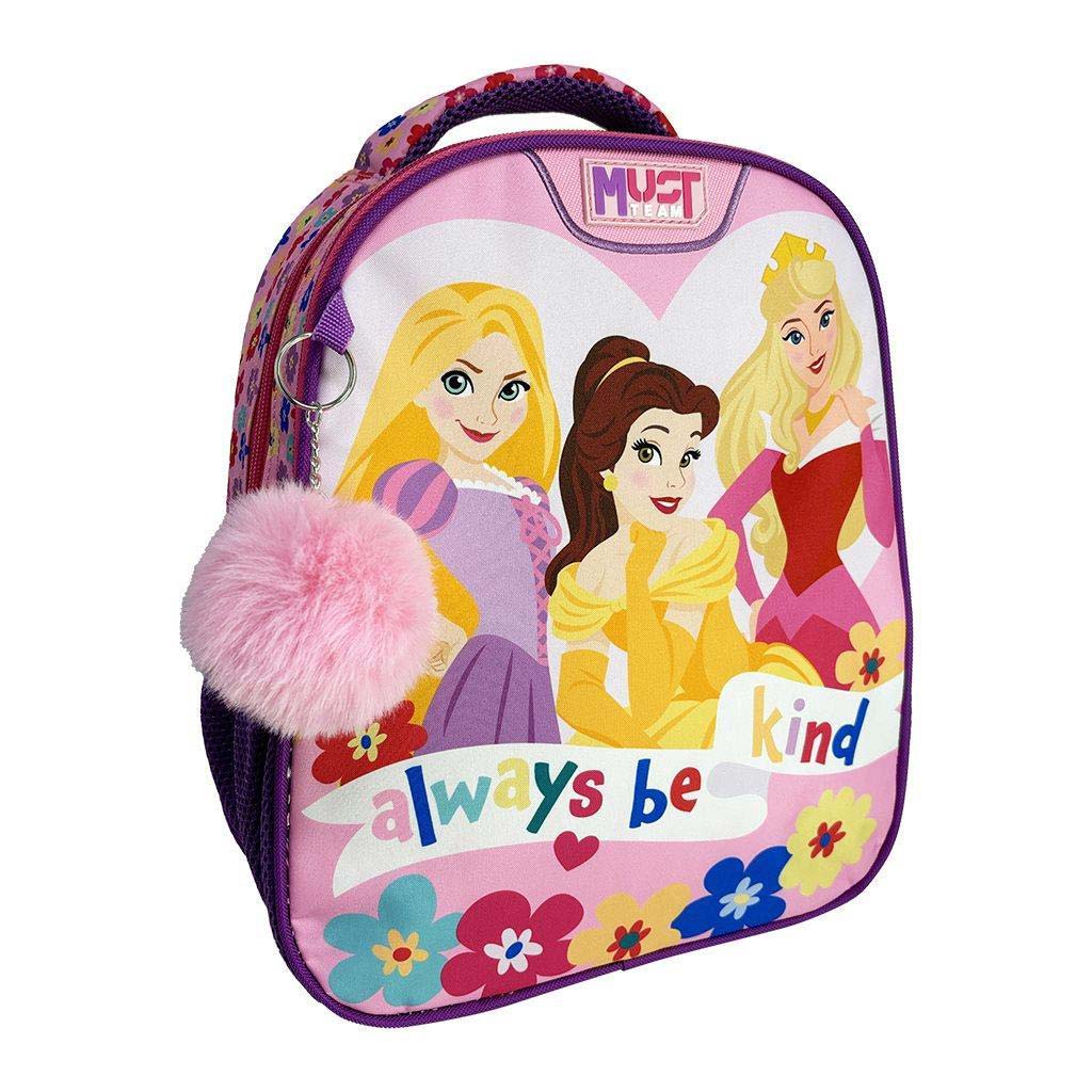 Luna: Must Team Disney hercegnős lekerekített 2 rekeszes ovis hátizsák 27x10x31cm kép 1