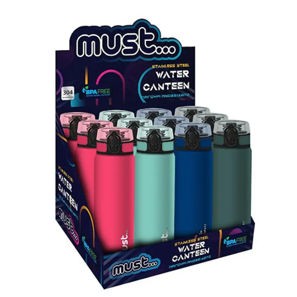 Must Pagouri fém kulacs 600ml többféle változatban kép 1
