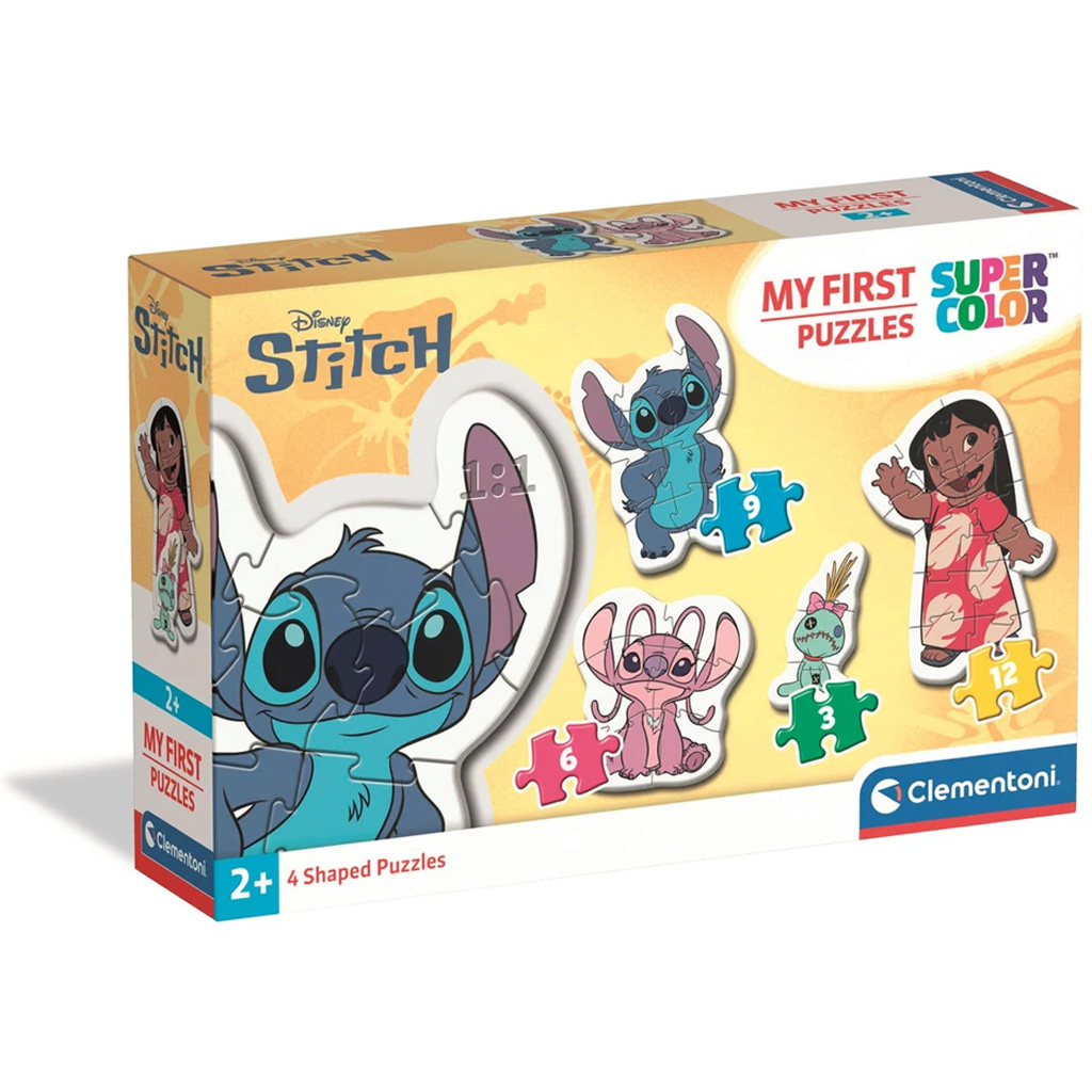 Stitch 4 az 1-ben Supercolor formapuzzle - Clementoni kép 1