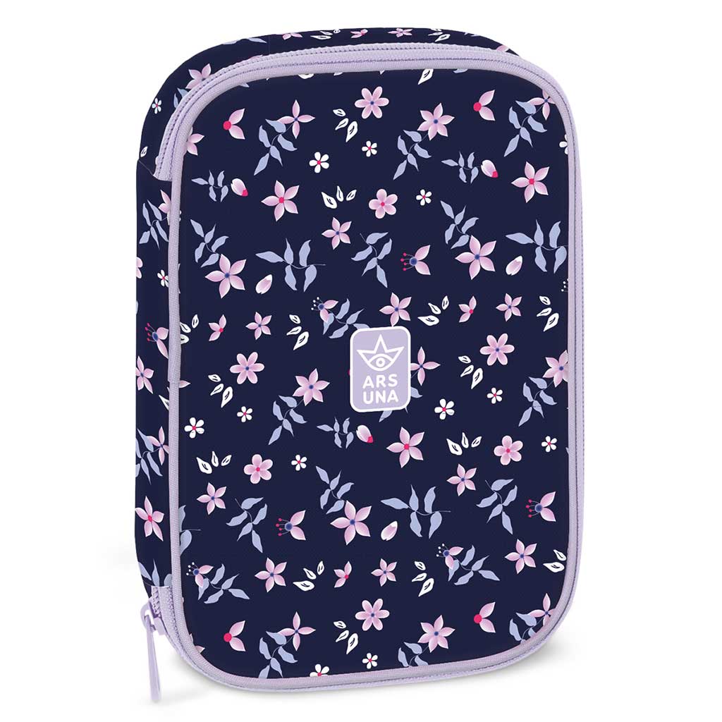 Ars Una: Navy Bloom többszintes tolltartó 15,5x22,5x4,5cm kép 1