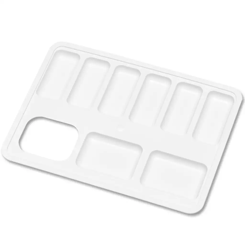 Nebulo: Festőpaletta fehér színben 15x11cm kép 1