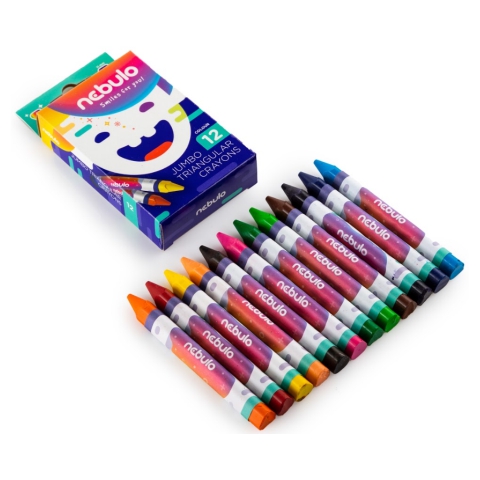 Nebulo: Jumbo színes zsírkréta szett 12db-os kép 2