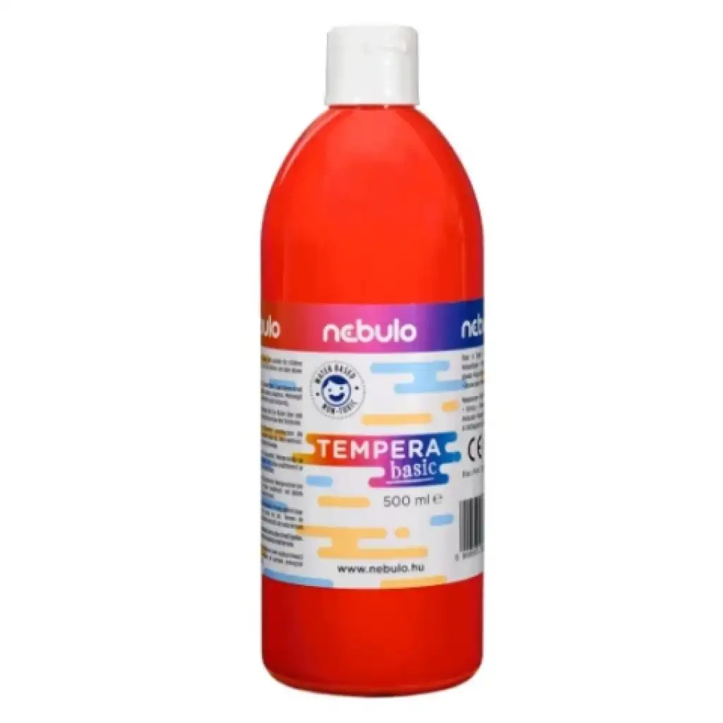 Nebulo: Piros folyékony 500ml-es tempera palackban kép 1