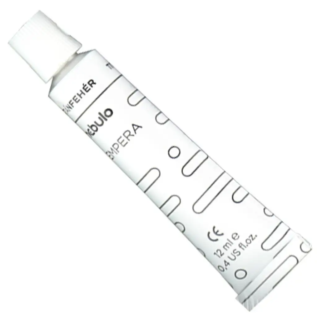 Nebulo: Titánfehér tubusos tempera 12ml 1db kép 2