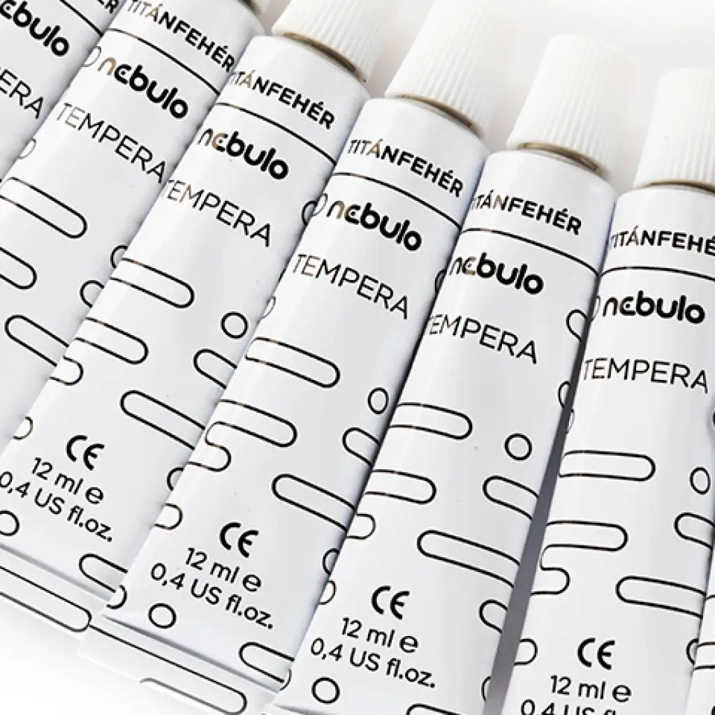 Nebulo: Titánfehér tubusos tempera 12ml 1db kép 1
