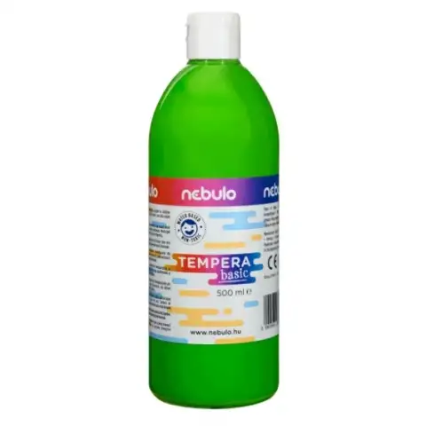 Nebulo: Világoszöld folyékony 500ml-es tempera palackban kép 1