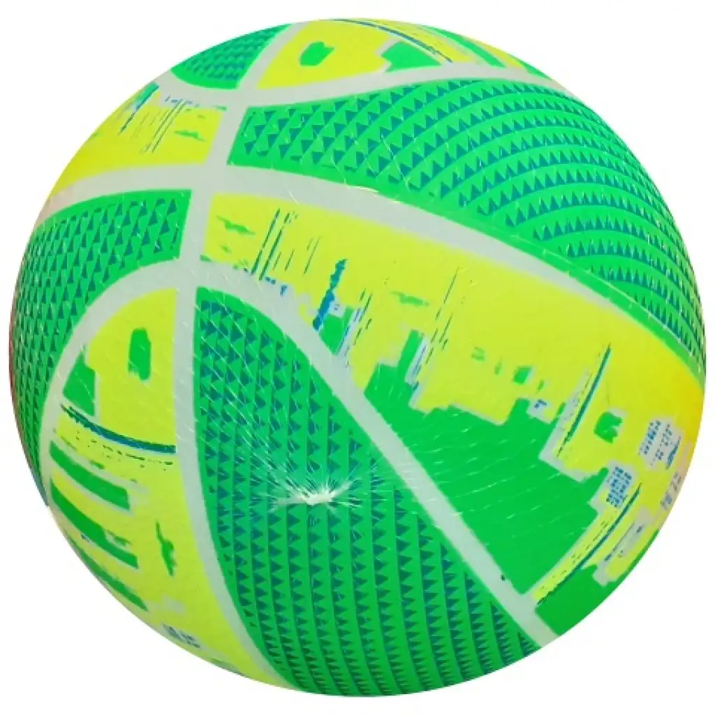 Neon kosárlabda mintás gumilabda 22cm-es több változatban kép 3