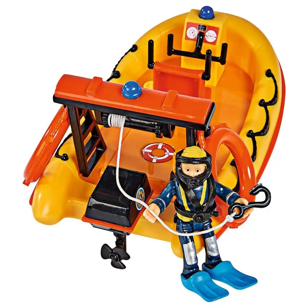 Sam a tűzoltó: Neptun motorcsónak Penny figurával - Simba Toys kép 3