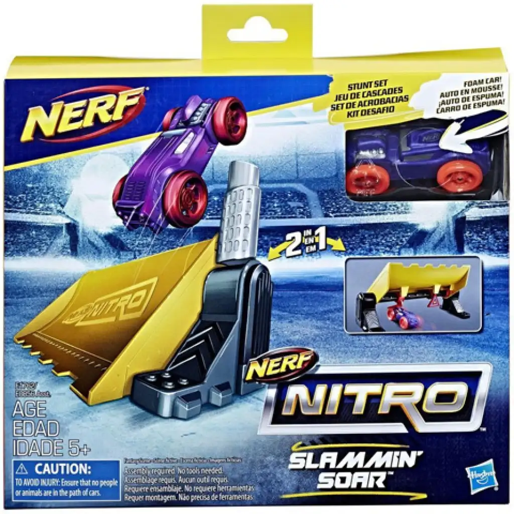 Nerf Nitro: Slammin’ Soar kaszkadőr szivacs kisautó - Hasbro kép 1